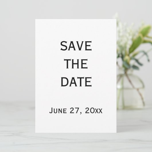 Schwarz-Weiß-Gay-Hochzeit speichern Sie die Datums Einladung (Stehend Vorderseite)