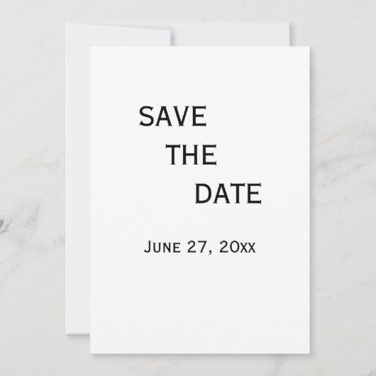 Schwarz-Weiß-Gay-Hochzeit speichern Sie die Datums Einladung (Vorderseite)