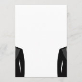 Schwarz-Weiß-Gay-Hochzeitskarten Menükarte (Rückseite)