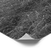 Schwarz-Weiß-Gebirge-Poster. Poster (Ecke)