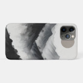 Schwarz-Weiß-Gebirgslandschaft Case-Mate iPhone Hülle (Rückseite (Horizontal))