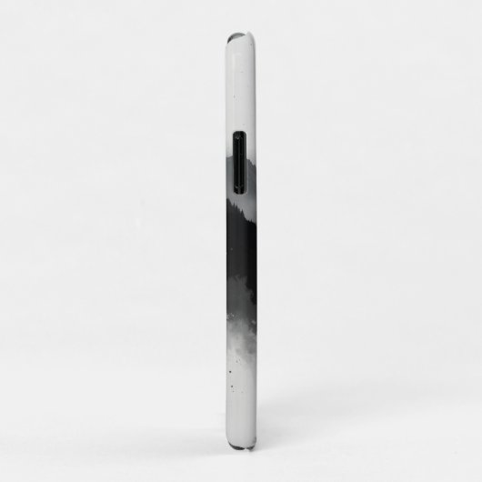 Schwarz-Weiß-Gebirgslandschaft Case-Mate iPhone Hülle (Hinten/Rechts)