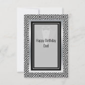 Schwarz-Weiß-Geburtstag Papa danke c (Vorderseite)