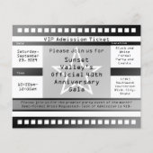 Schwarz/Weiß-gedrucktes Star-Ticket-Flyer Flyer (Vorne)