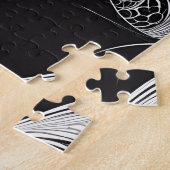 Schwarz-Weiß-Geheimkuss der Liebe Puzzle (Seite)