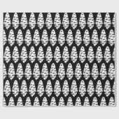 Schwarz-Weiß-Geist Geschenkpapier (Flach)