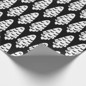 Schwarz-Weiß-Geist Geschenkpapier (Ecke)