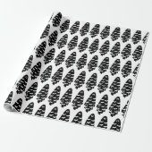 Schwarz-Weiß-Geist Geschenkpapier (Ungerollt)
