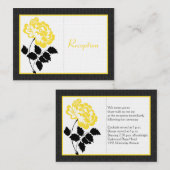 Schwarz, Weiß, Gelbe Peele auf der Leinenverschlus Begleitkarte (Vorne/Hinten)