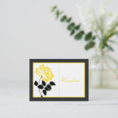 Schwarz, Weiß, Gelbe Peele auf der Leinenverschlus Begleitkarte (Stehend Vorderseite)