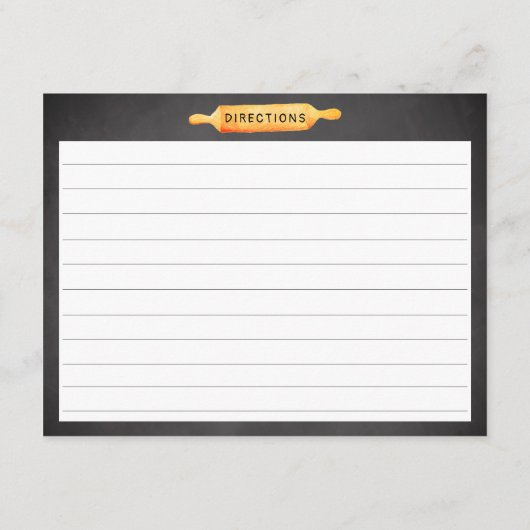 Schwarz-weiß Gelbe Utensien rustikale Rezeptionska Begleitkarte (Rückseite)