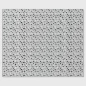 Schwarz-Weiß-Gelee Geschenkpapier (Flach)