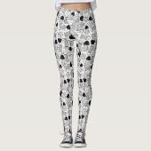 Schwarz-Weiß-Gelee Leggings (Vorderseite)
