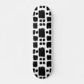 Schwarz-weiß gemalte Formen Skateboard (Vorne)