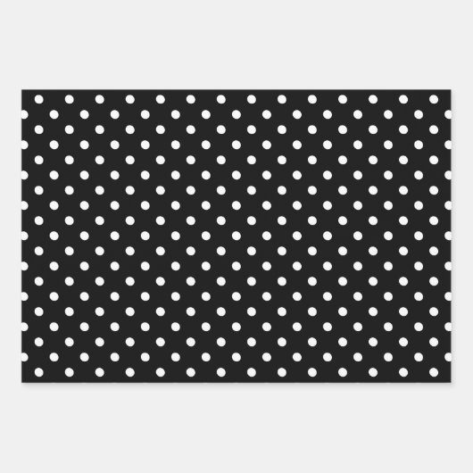 Schwarz-Weiß-Gemustert Geschenkpapier Set (Vorderseite 3)