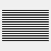 Schwarz-Weiß-Gemustert Geschenkpapier Set (Vorderseite 2)