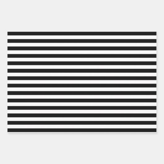 Schwarz-Weiß-Gemustert Geschenkpapier Set (Vorderseite 2)