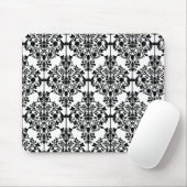 Schwarz-weiß gemusterte Tapete-Mauspad Mousepad (Mit Mouse)