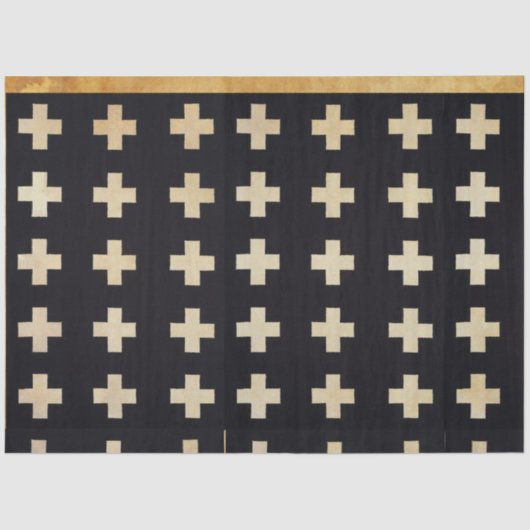 Schwarz-Weiß-Gemustertes Decoupage-Papier Seidenpapier (Vorderseite)