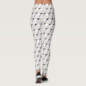 Schwarz-Weiß-Gentoo-Penguin Leggings (Rückseite)