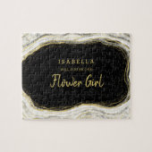 Schwarz-weiß Geode sei unser Blumenmädchen-Vorschl Puzzle (Horizontal)