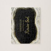 Schwarz-weiß Geode sei unser Blumenmädchen-Vorschl Puzzle (Vertikal)