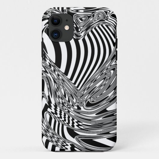 Schwarz-Weiß-Geometrie 12 Case-Mate iPhone Hülle (Rückseite)