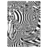 Schwarz-Weiß-Geometrie 12 Klemmbrett (Rückseite)