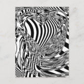 Schwarz-Weiß-Geometrie 12 Postkarte (Vorderseite)