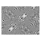 Schwarz-Weiß-Geometrie 12 Tischdecke (Vorderseite (Horizontal))