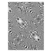 Schwarz-Weiß-Geometrie 12 Tischdecke (Vorderseite)