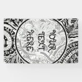 Schwarz-Weiß-Geometrie 15 Banner (Horizontal)