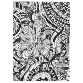 Schwarz-Weiß-Geometrie 15 Klemmbrett (Rückseite)