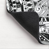 Schwarz-Weiß-Geometrie 15 Mousepad (Ecke)