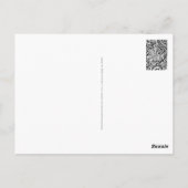Schwarz-Weiß-Geometrie 15 Postkarte (Rückseite)