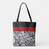 Schwarz-Weiß-Geometrie 15 Tasche (Rückseite)