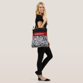 Schwarz-Weiß-Geometrie 15 Tasche (Am Model)