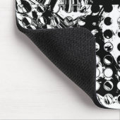 Schwarz-Weiß-Geometrie 20 Mousepad (Ecke)
