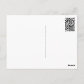 Schwarz-Weiß-Geometrie 20 Postkarte (Rückseite)