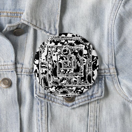 Schwarz-Weiß-Geometrie 25 Button (Beispiel)
