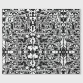 Schwarz-Weiß-Geometrie 25 Geschenkpapier (Flach)