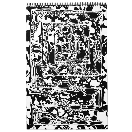 Schwarz-Weiß-Geometrie 25 Kalender (Titelbild)