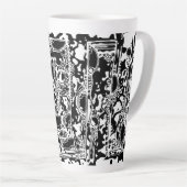 Schwarz-Weiß-Geometrie 25 Milchtasse (Rechte Ecke)