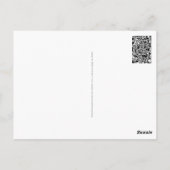 Schwarz-Weiß-Geometrie 25 Postkarte (Rückseite)