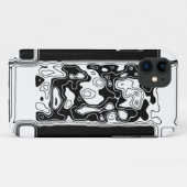 Schwarz-Weiß-Geometrie Art 1 Case-Mate iPhone Hülle (Rückseite (Horizontal))