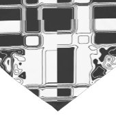 Schwarz-Weiß-Geometrie Art 1 Kurzer Tischläufer (Ecke)