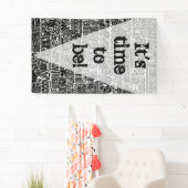 Schwarz-Weiß-Geometrie Art 2 Banner (Insitu)