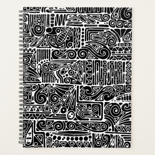 Schwarz-Weiß-Geometrie Art 2 Planer (Vorderseite)
