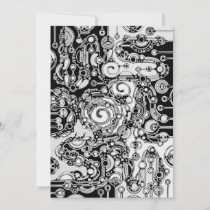 Schwarz-Weiß-Geometrie Art 3