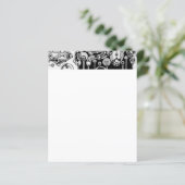 Schwarz-Weiß-Geometrie Art 3 (Stehend Vorderseite)